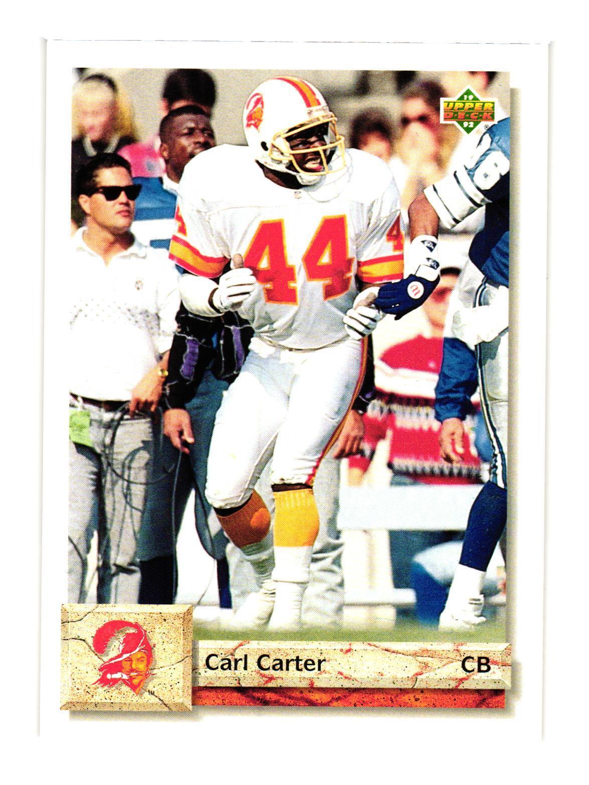 1992 Upper Deck #498 Carl Carter Tampa Bay Buccaneers