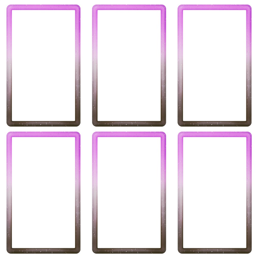 6PCS Gradient For PSA Graded Card Slab Bumper Guard Protector Skin TPU 6 Color