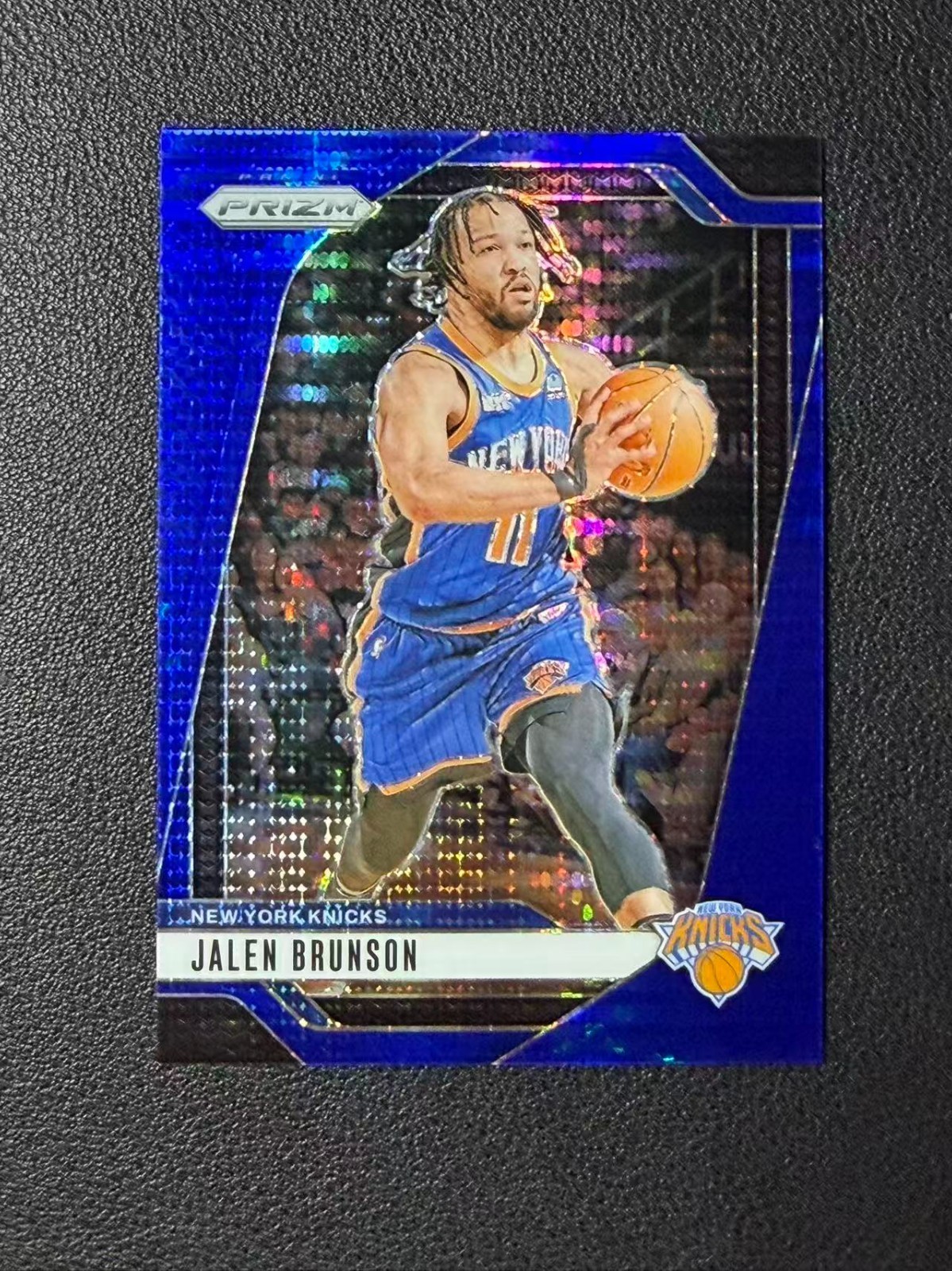 2024-25 Panini Prizm Jalen Brunson Blue Pulsar Refractor #217 58/99