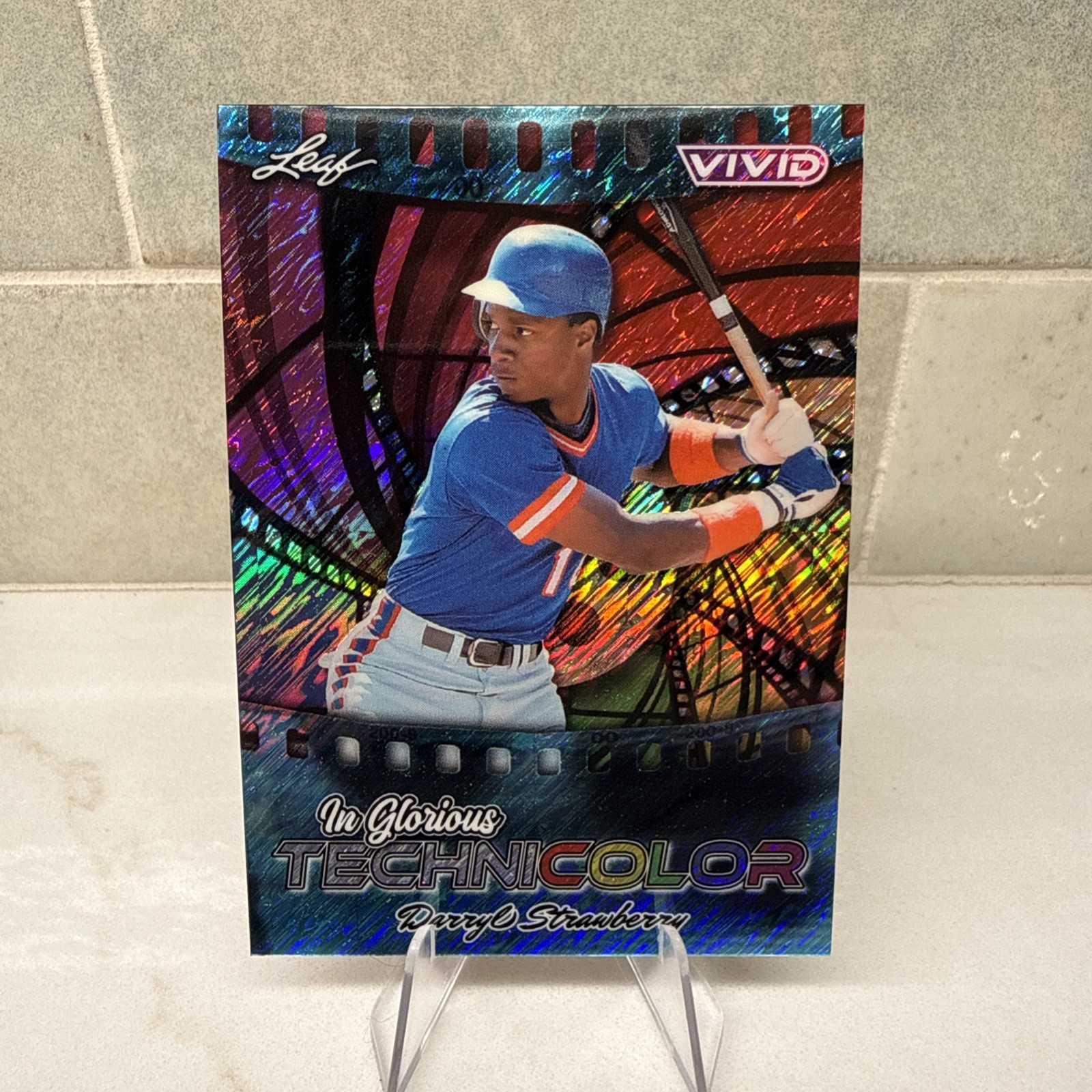 2025 Leaf Vivid – In Glorious Technicolor Darryl Strawberry Mets #GB-7 1/1 Mets