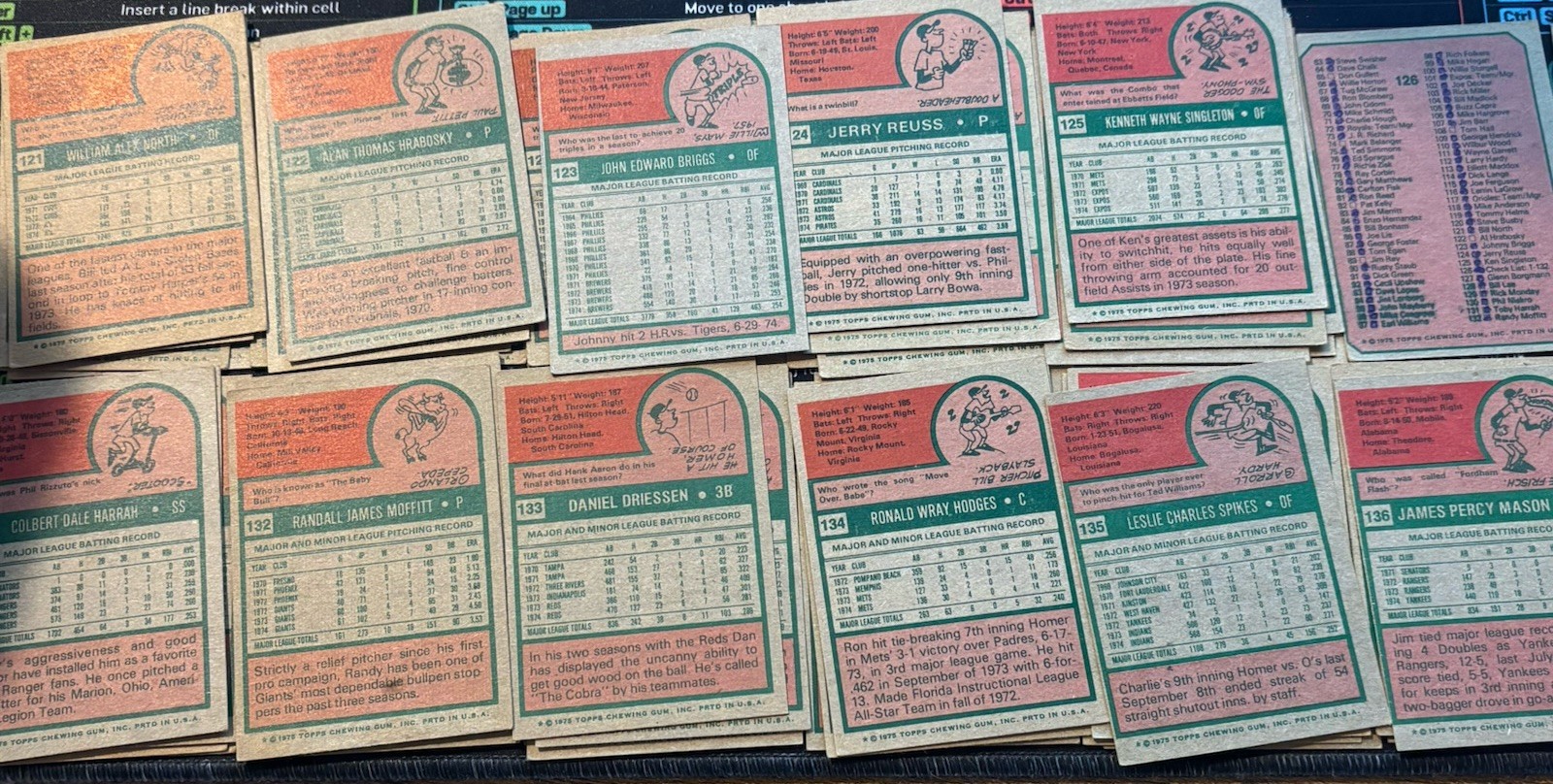1975 Topps Baseball U-Pick VG+ #1-200 Free Shipping on 3+ Cards!