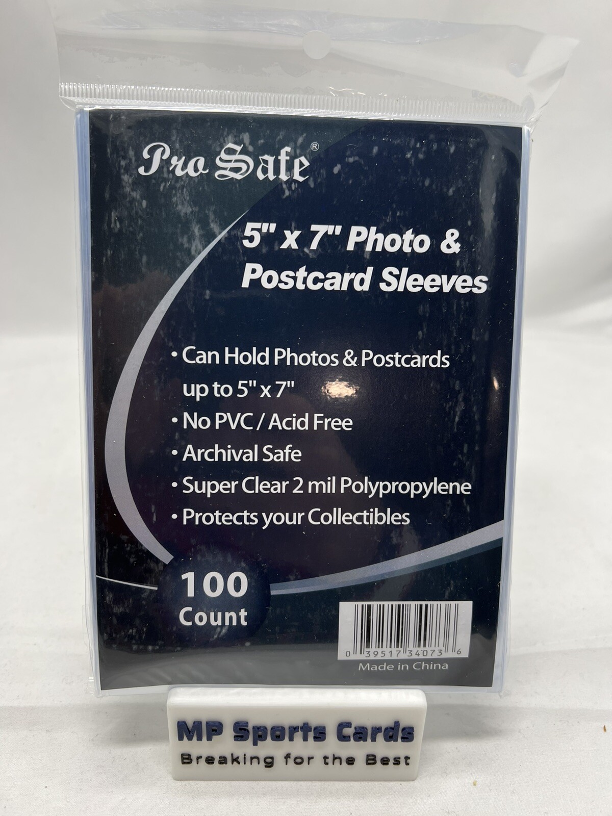 (1) Pro Safe 5″x7″ Soft Sleeves 100ct Ultra Clear No PVC Free Shipping!