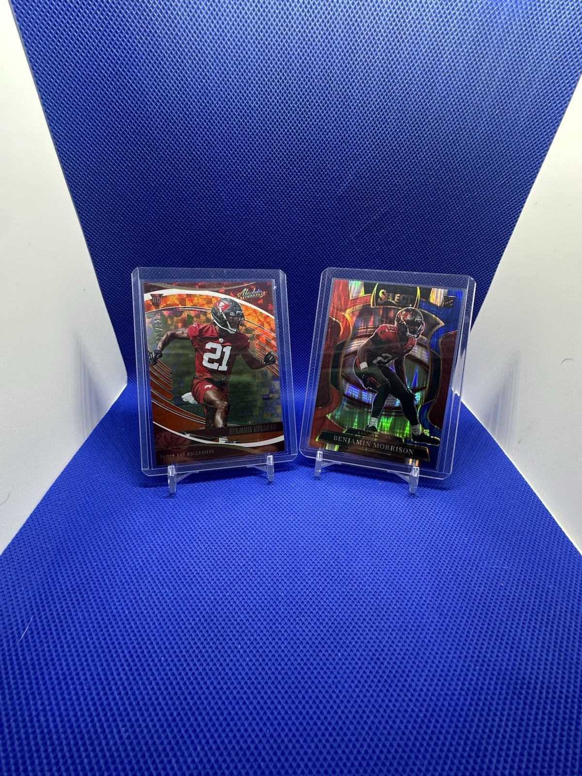 2025 Panini Absolute Benjamin Morrison Orange Mosaic /825 + Select Red And Blue