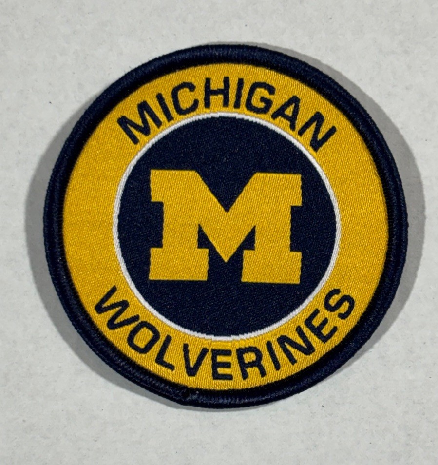 Michigan Wolverine Woven Iron-On Patch – Big Discount On 5 Or More. Go Blue