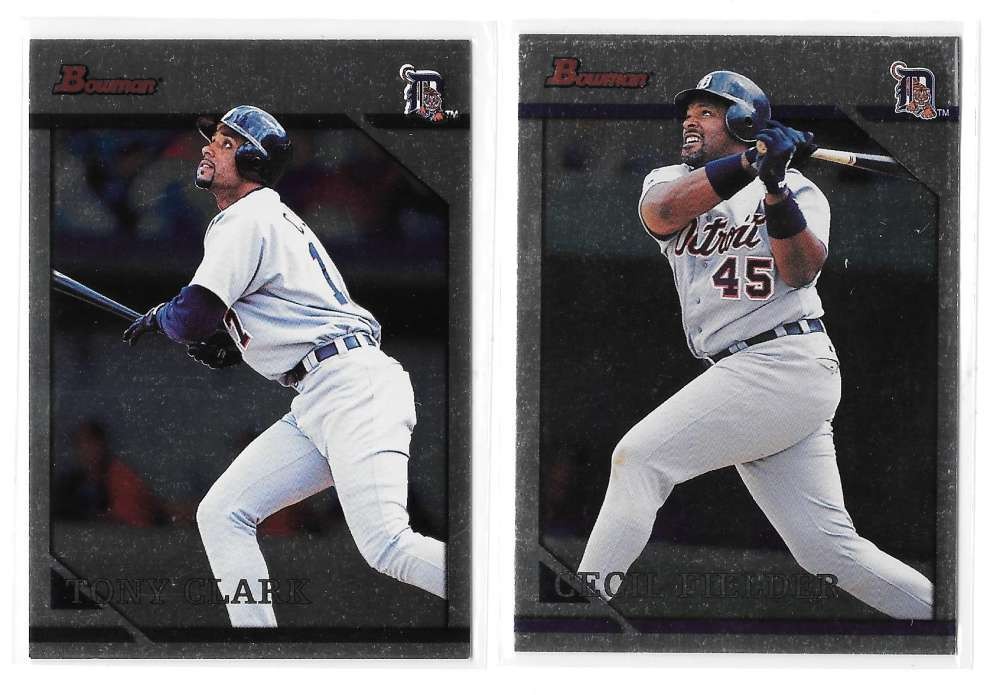 1996 Bowman Silver Foil – DETROIT TIGERS Team Set