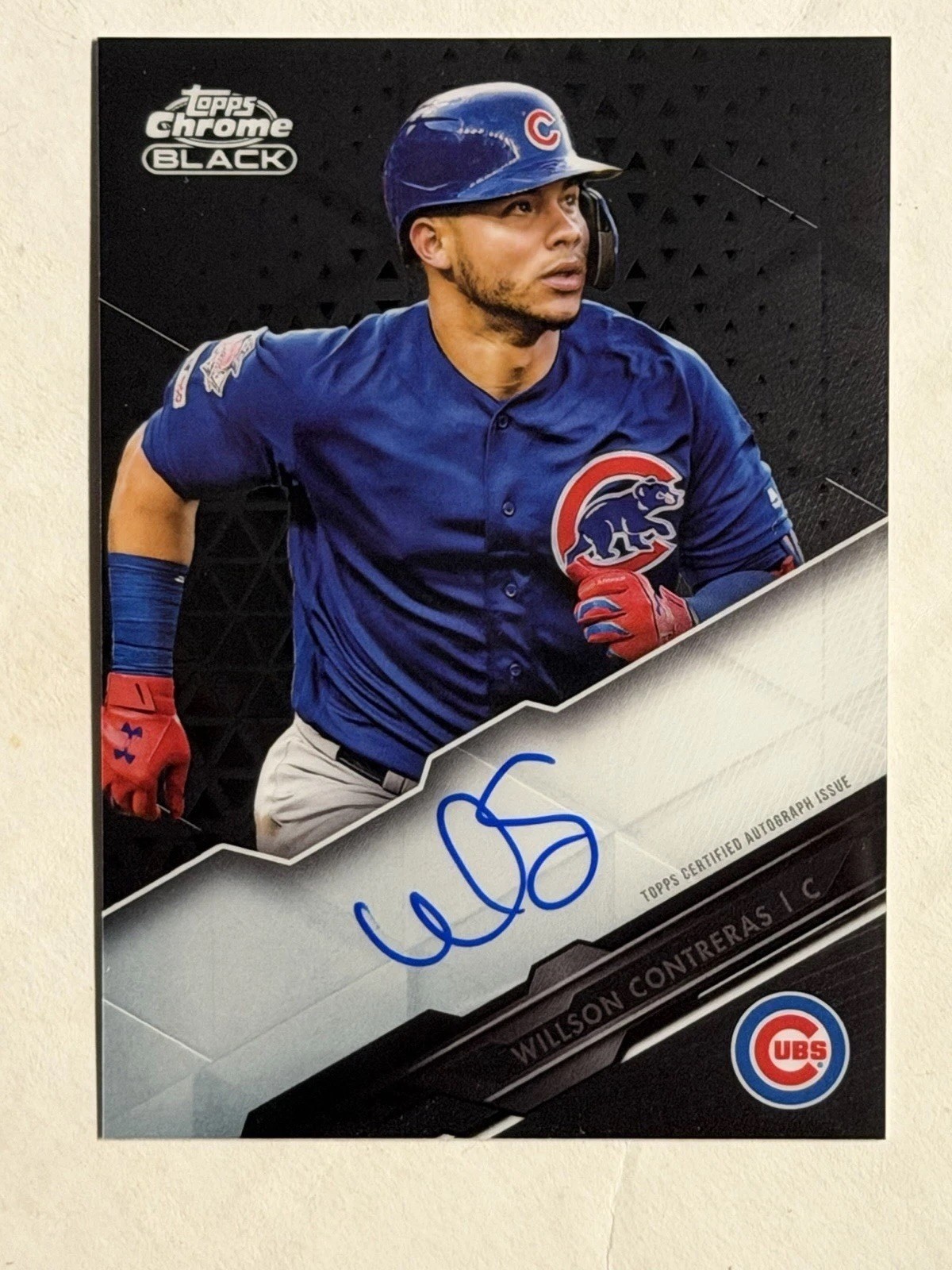2020 Topps Chrome Black Willson Contreras Auto Cardinals Cubs AS