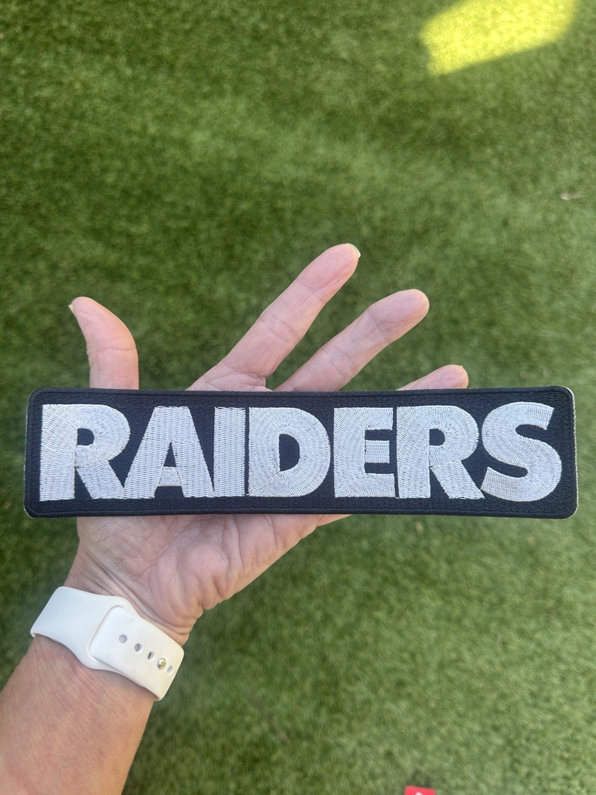 Las Vegas Raiders 8.5” X 2” Patch Iron On /sew On