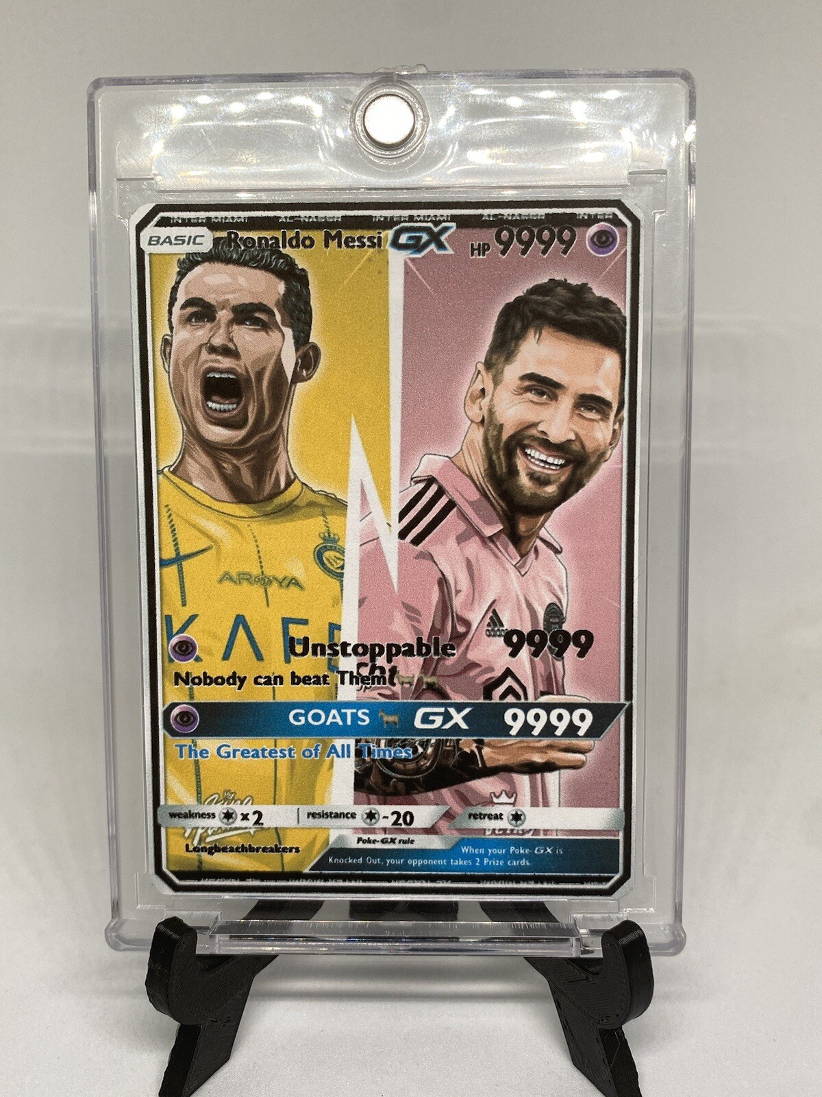 Lionel Messi And Cristiano Ronaldo Pokémon Card Argentina Full Art
