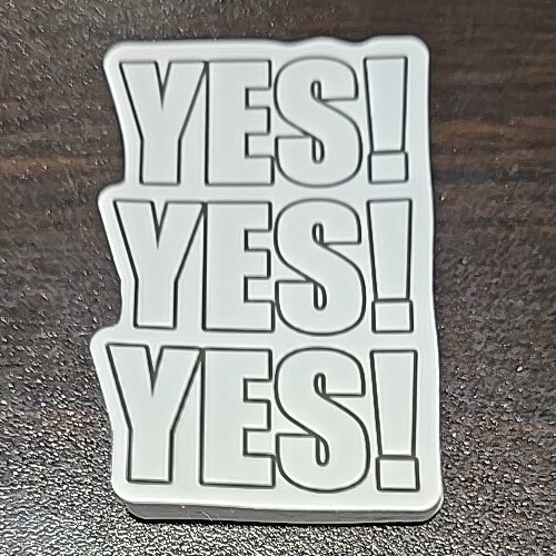 Vintage Wrestling Sticker Yes! Daniel Bryan WWE AEW