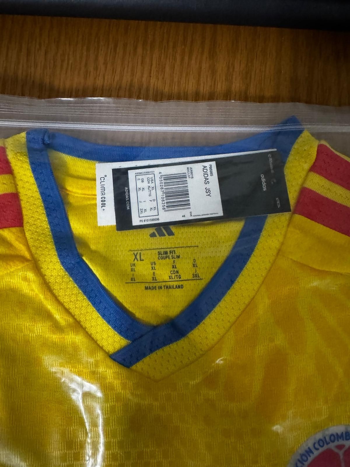 Colombia SOCCER Jersey Player Version Size XL
