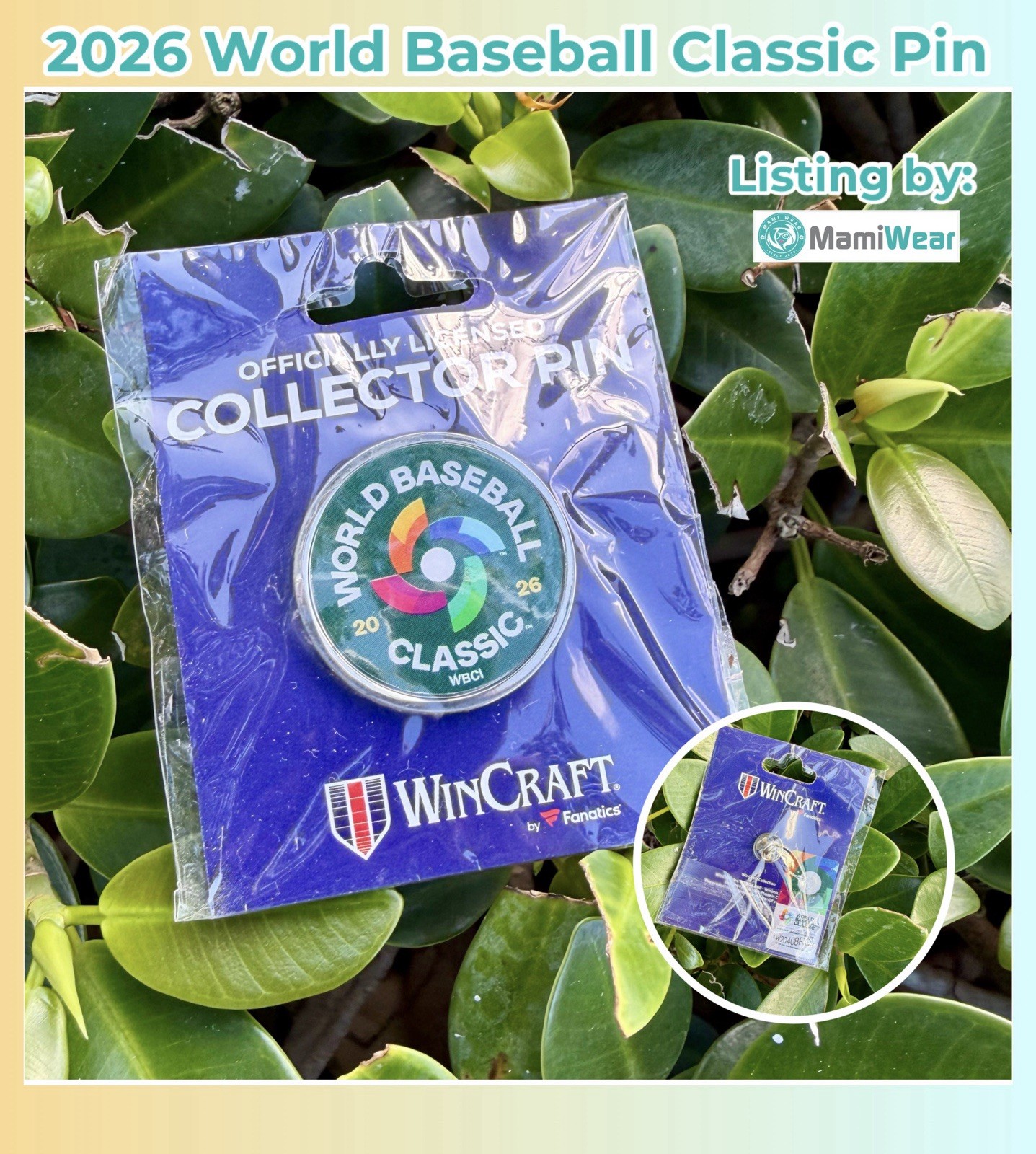 2026 World Baseball Classic Logo WinCraft Collector Pin WBC ⚾️