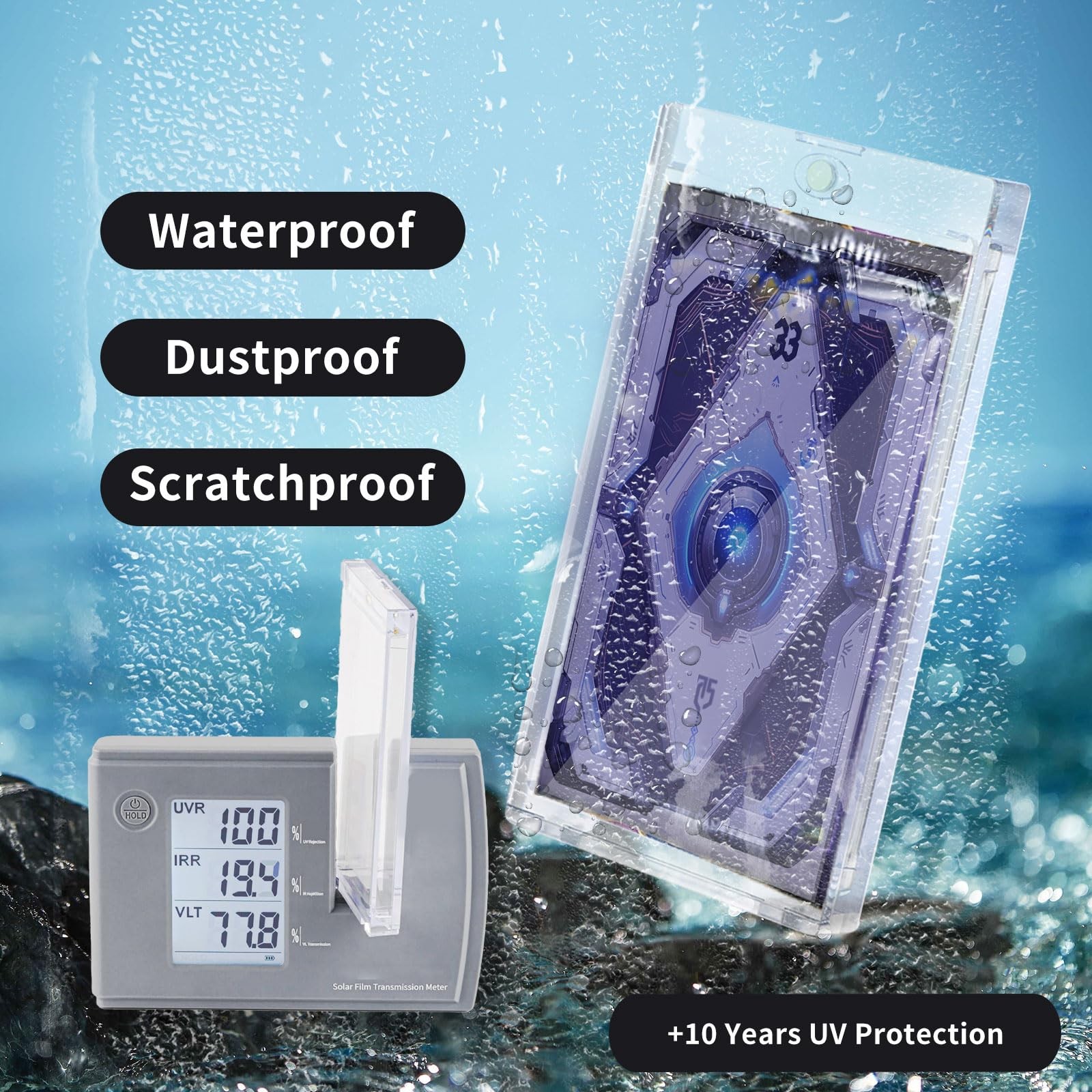 Booster Pack Magnetic Holders 10-Pack – UV Protection for Standard Cards Display