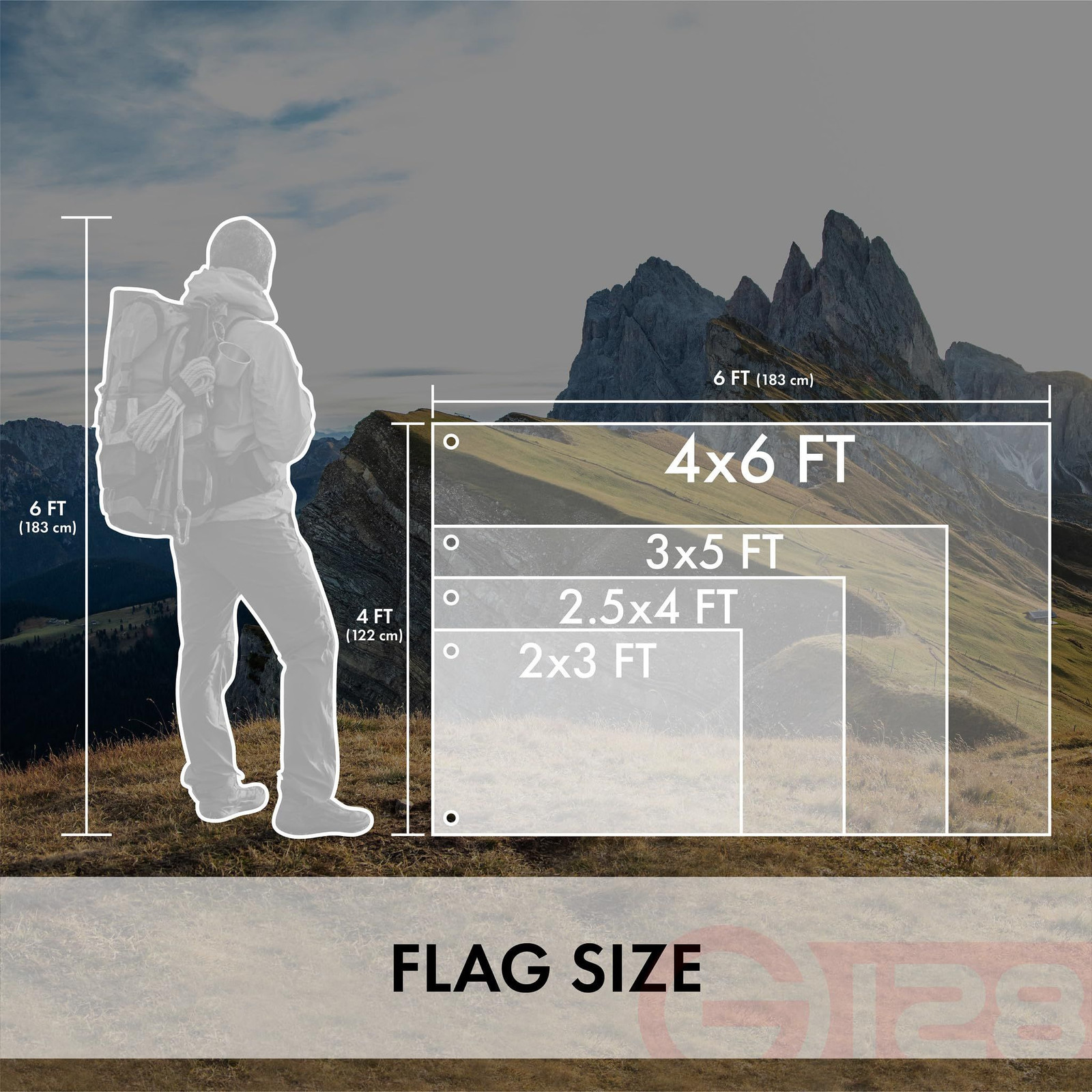 American USA Flag | 3×5 Ft | StormFlyer 36 inches x 60 inches, ft