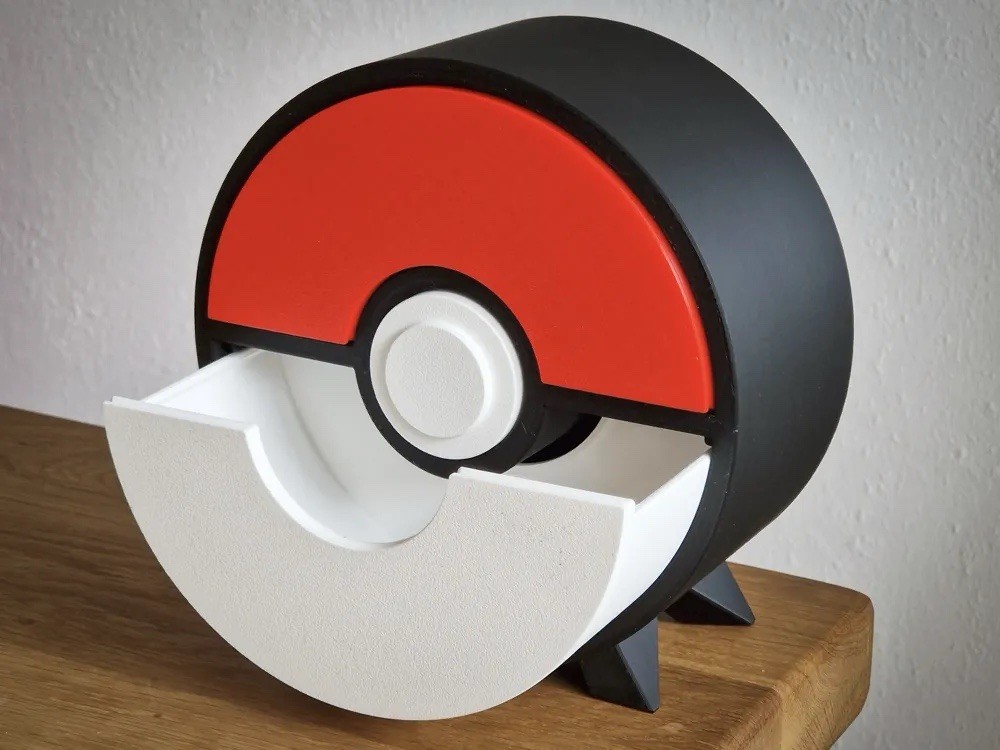 Pokemon Pokeball Drawer Storage Box Organizer Decoration 3D Printed