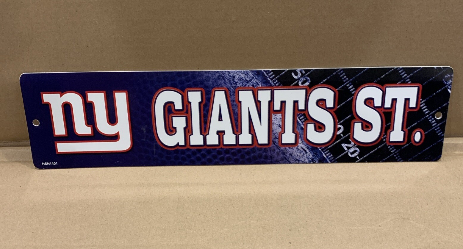 NFL New York NY Giants St. 16″ Inch Plastic Sign Fan Mancave Garage Shed
