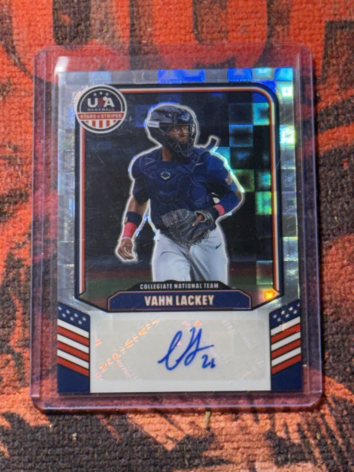 2026 Panini Stars & Stripes USA Vahn Lackey PANDORA PRIZM AUTO /225 #CNT-VL