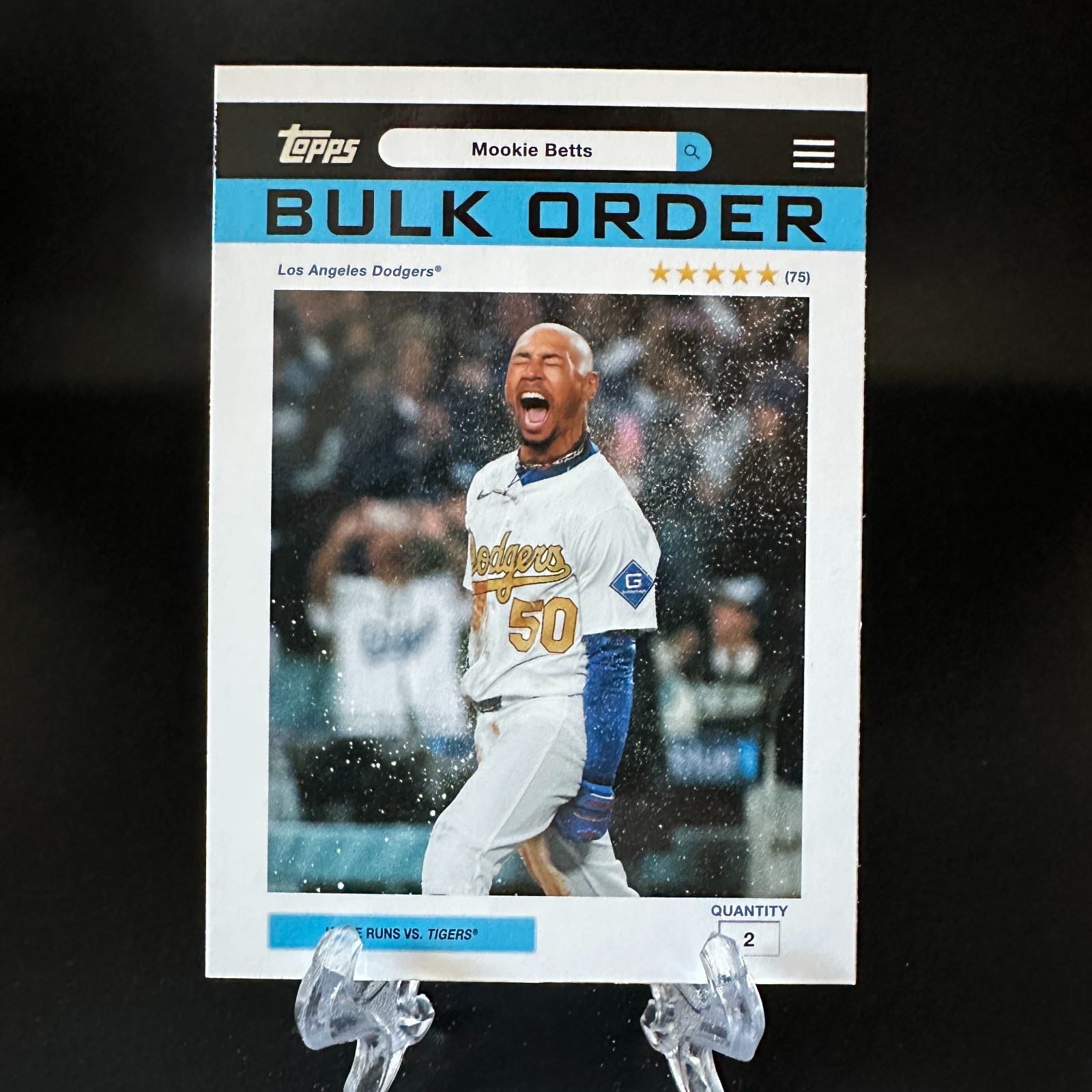 2026 Topps Flagship Collection 2 Mookie Betts Bulk Order #BO-8 Dodgers