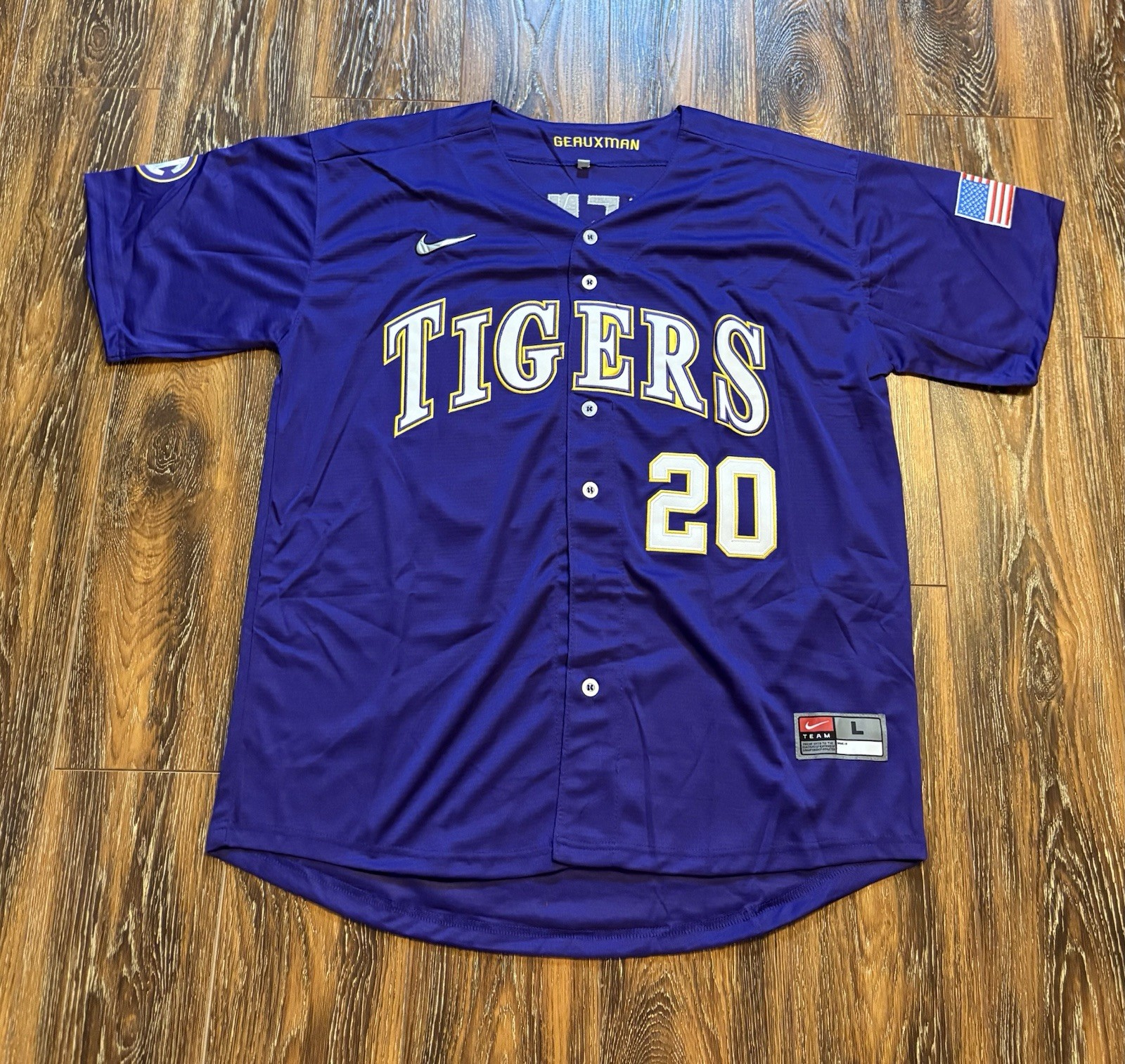 Paul Skenes LSU Tigers Adult Large Jersey Brand New