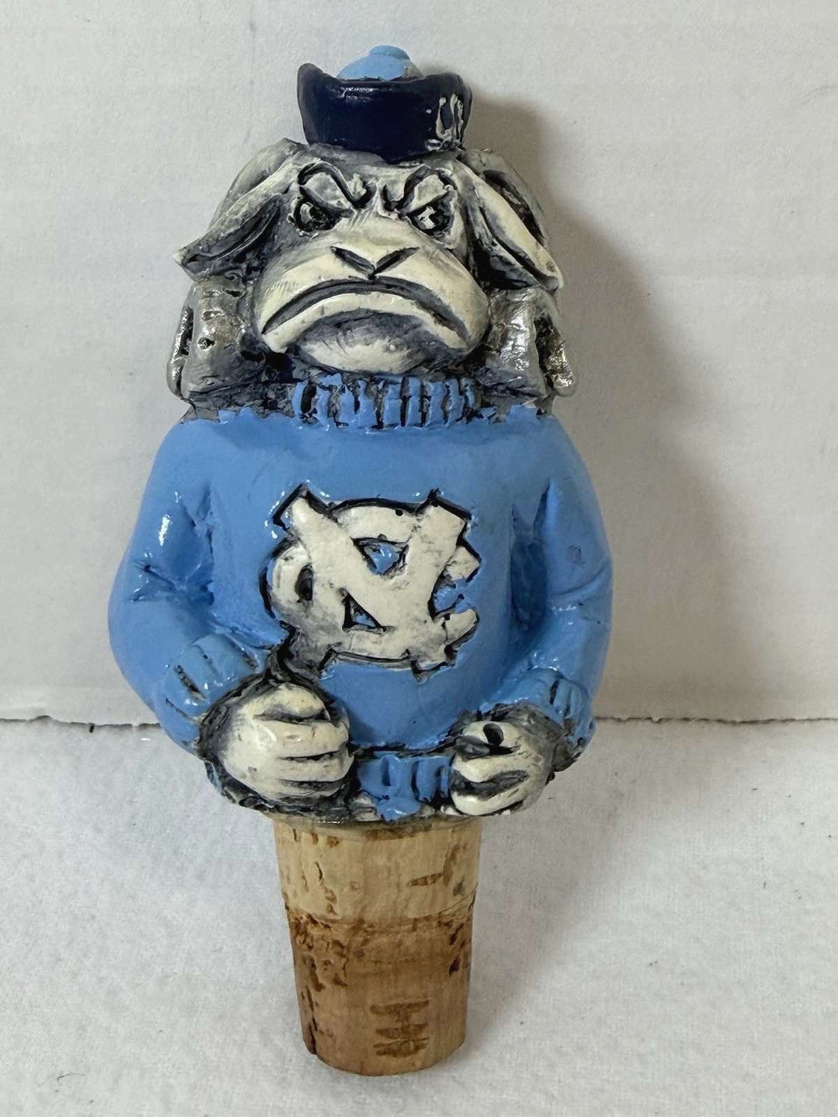 UNC Tar Heels 4″ Resin Bottle Wine Cork Stopper Collectible