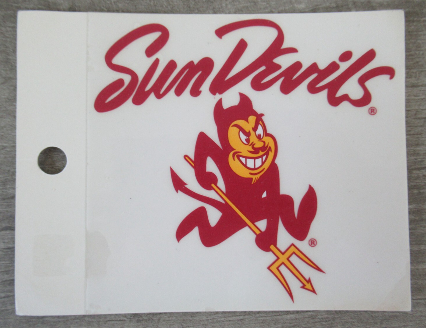 NCAA Team Logo Static Window Cling 3.5 x 3.75 Reusable Decal Vintage You Pick