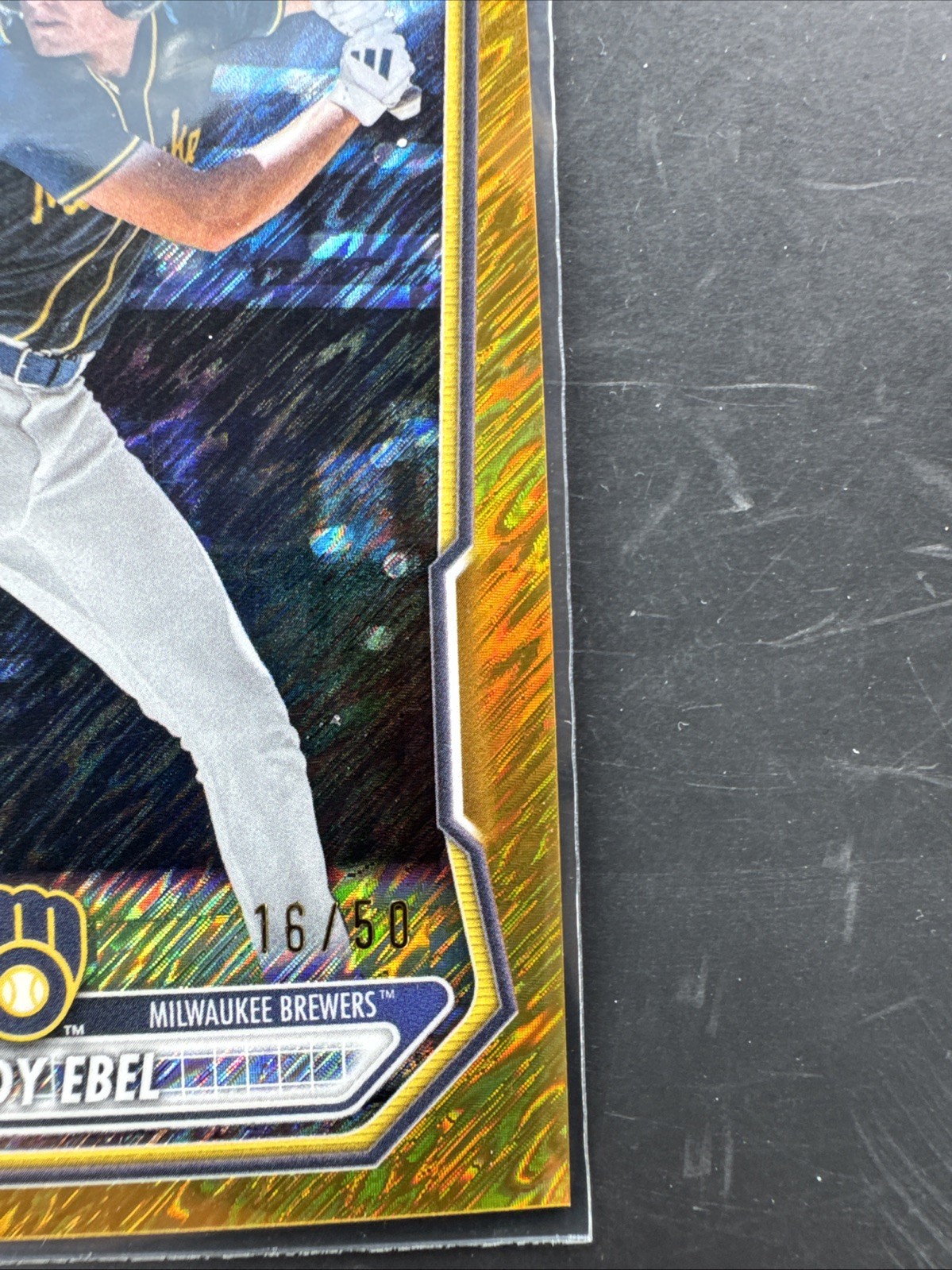 2026 Topps Bowman Draft Brady Ebel Gold Shimmer /50 Brewers BCP-142