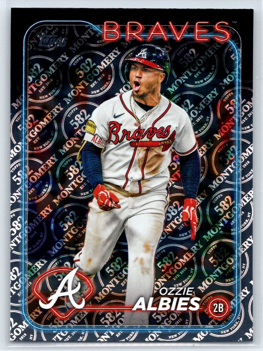 2024 Topps Ozzie Albies 582 Montgomery Club Parallel Atlanta Braves #544