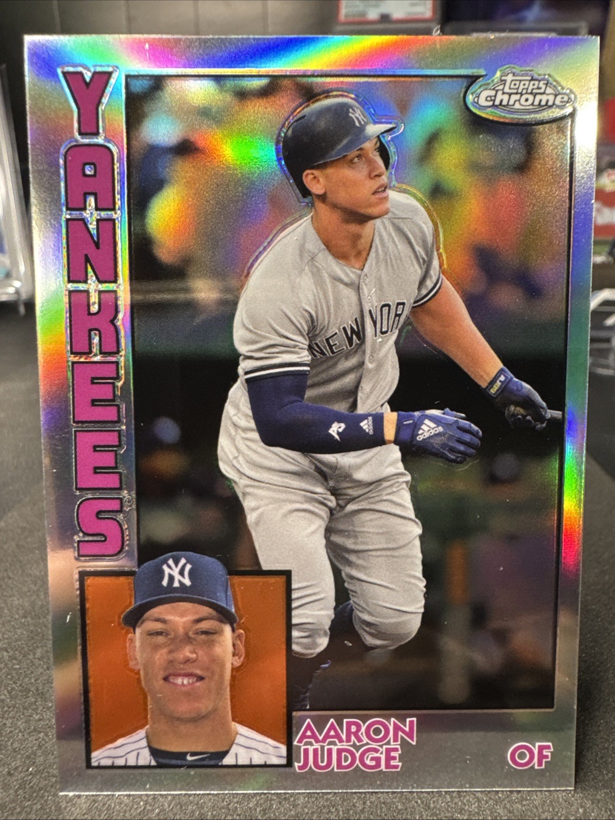 2019 Topps Chrome⚾️AARON JUDGE #84TC-1💥84 REFRACTOR🔥Yankees (SS)