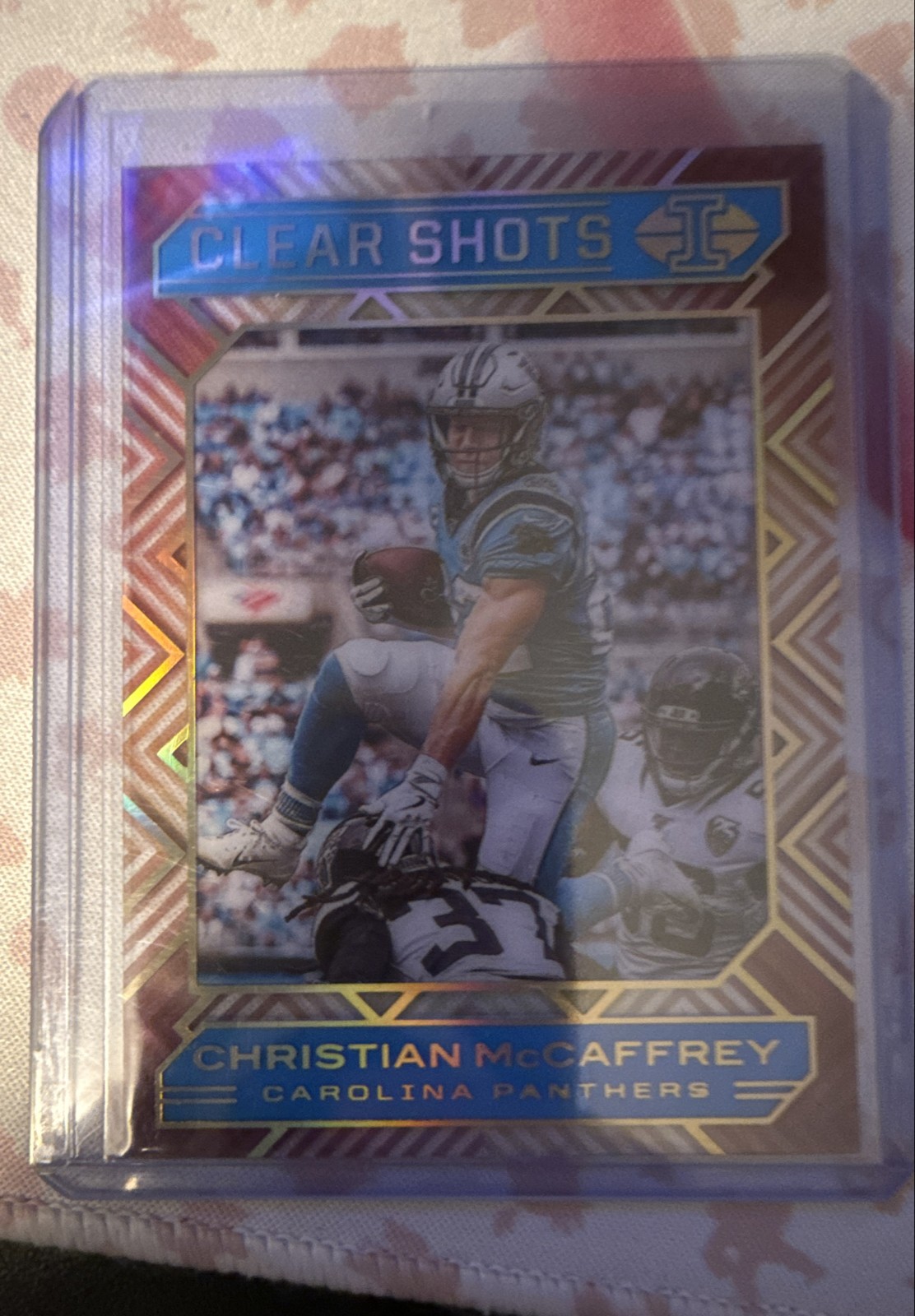2020 Panini Illusions – Clear Shots Christian McCaffrey #8 Light Blue /299