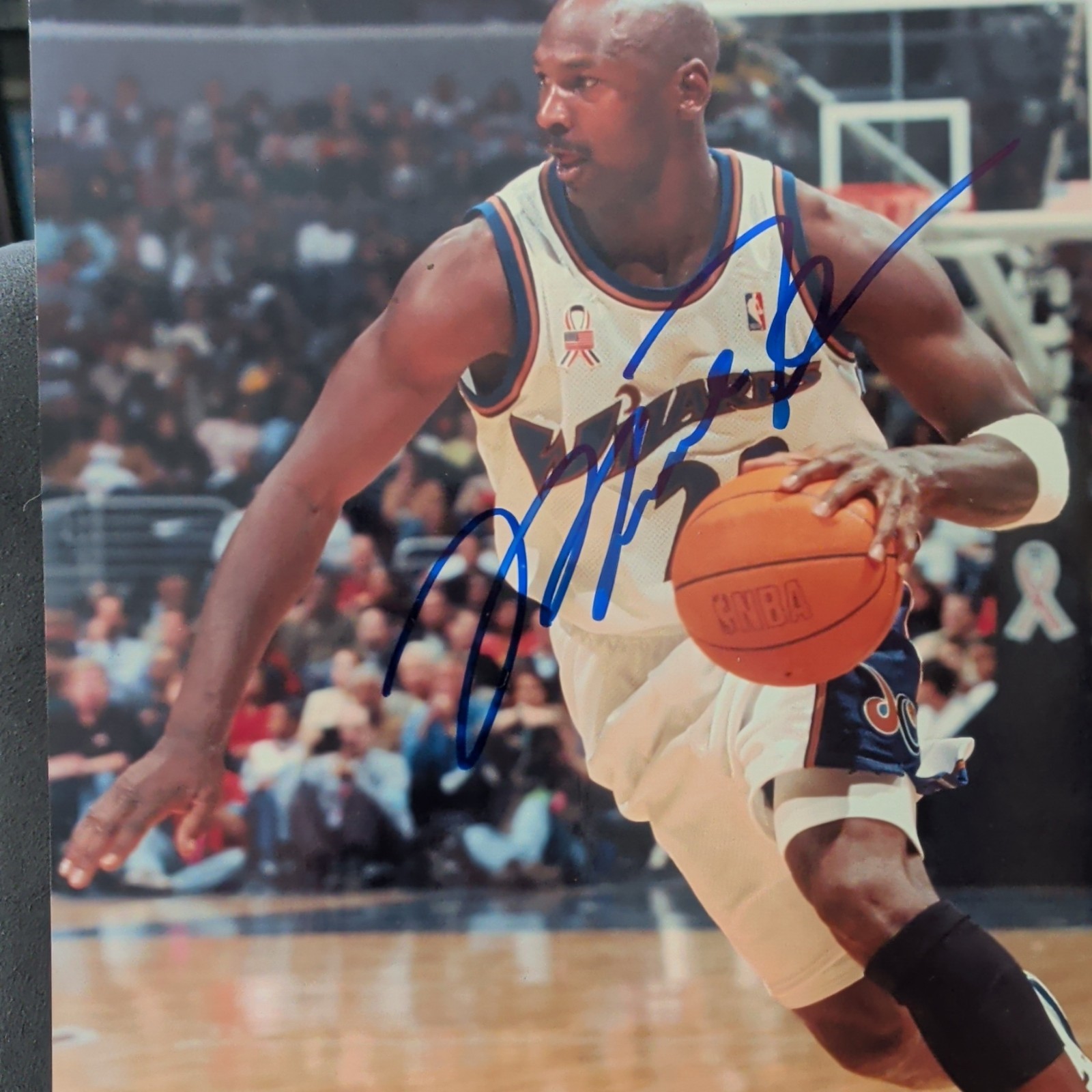 Michael Jordan Signed Washington Wizards Photo, NBA Properties Auth