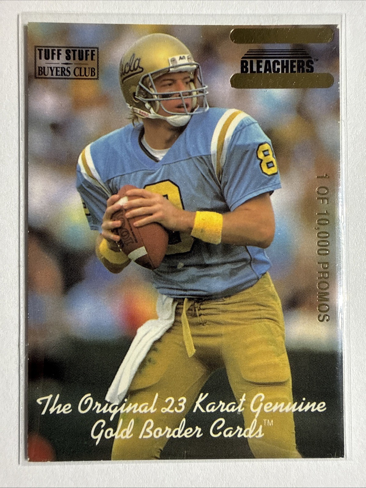 Troy Aikman – 1993 Bleachers Tuff Stuff Buyers Club /10000 Promo Dallas Cowboys