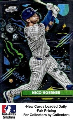 2025 Topps Chrome Cosmic #57 Nico Hoerner Chicago Cubs