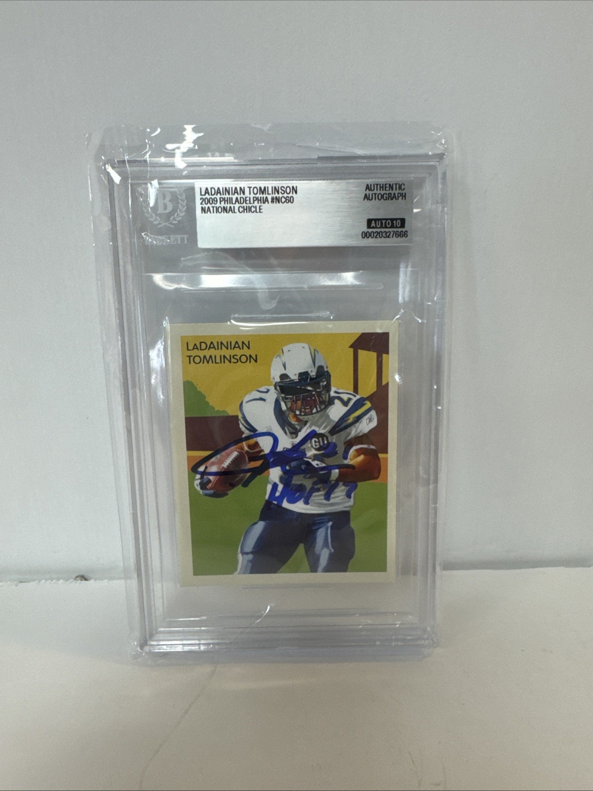LaDainian Tomlinson Signed 2009 Upper Deck Philadelphia National Chicle #NC60