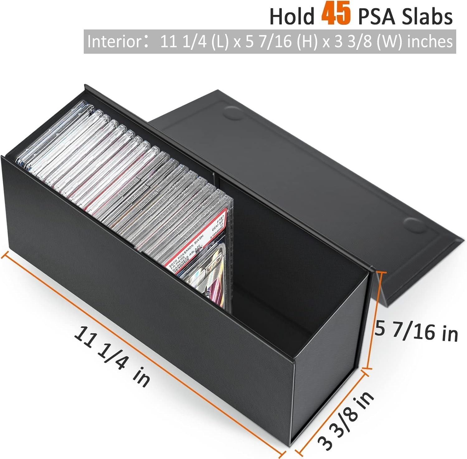 Compatible with PSA Graded Card Storage Box Card Holder Container Slabs Organ…
