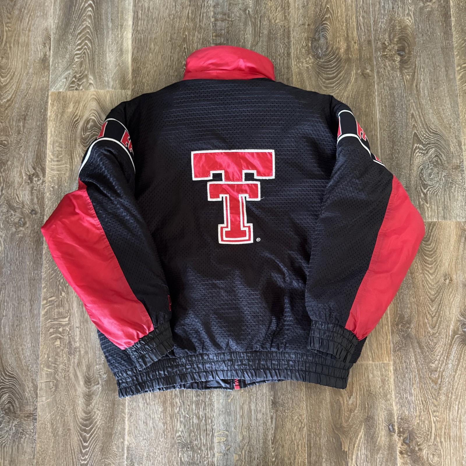 Vintage Texas Tech Red Raiders Jacket Mens XL Reversible NCAA Pro Player 90s