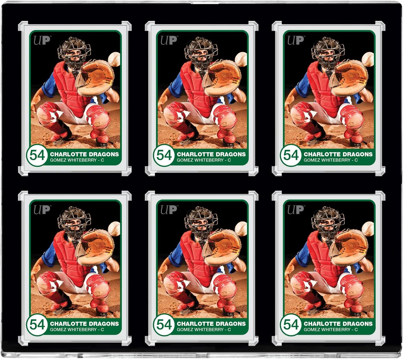 – Black Border ONE-Touch 6 Graded Card Display Case, Show Off & Protect Standard