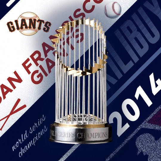 11.8” San Francisco Giants World Series Championship Trophy Replica Award 2014