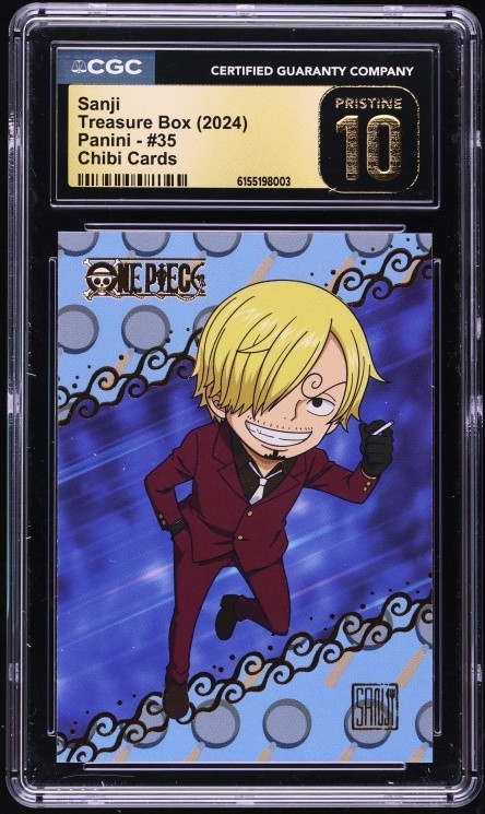 2024 Panini Treasure Box Chibi Cards Sanji #35 CGC 10 PRISTINE