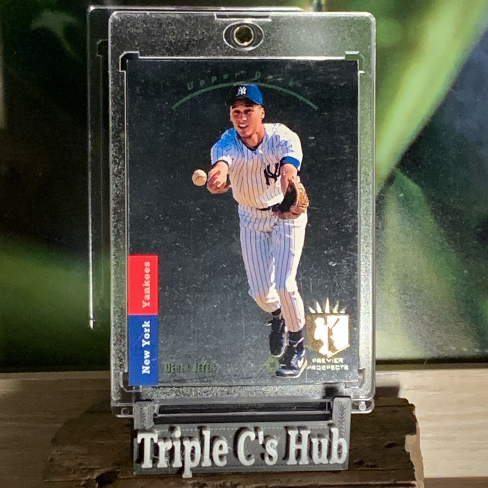 1993 UD SP DEREK JETER Premier Prospects Foil #279 w/ Case Rookie RC Centered! *