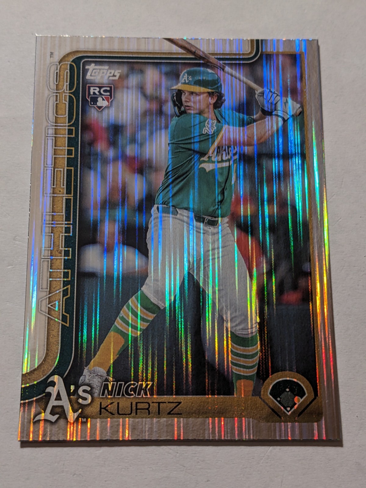 2025 Topps Update Nick Kurtz #US201 Rookie RC Meijer Exclusive Tinsel ROY!