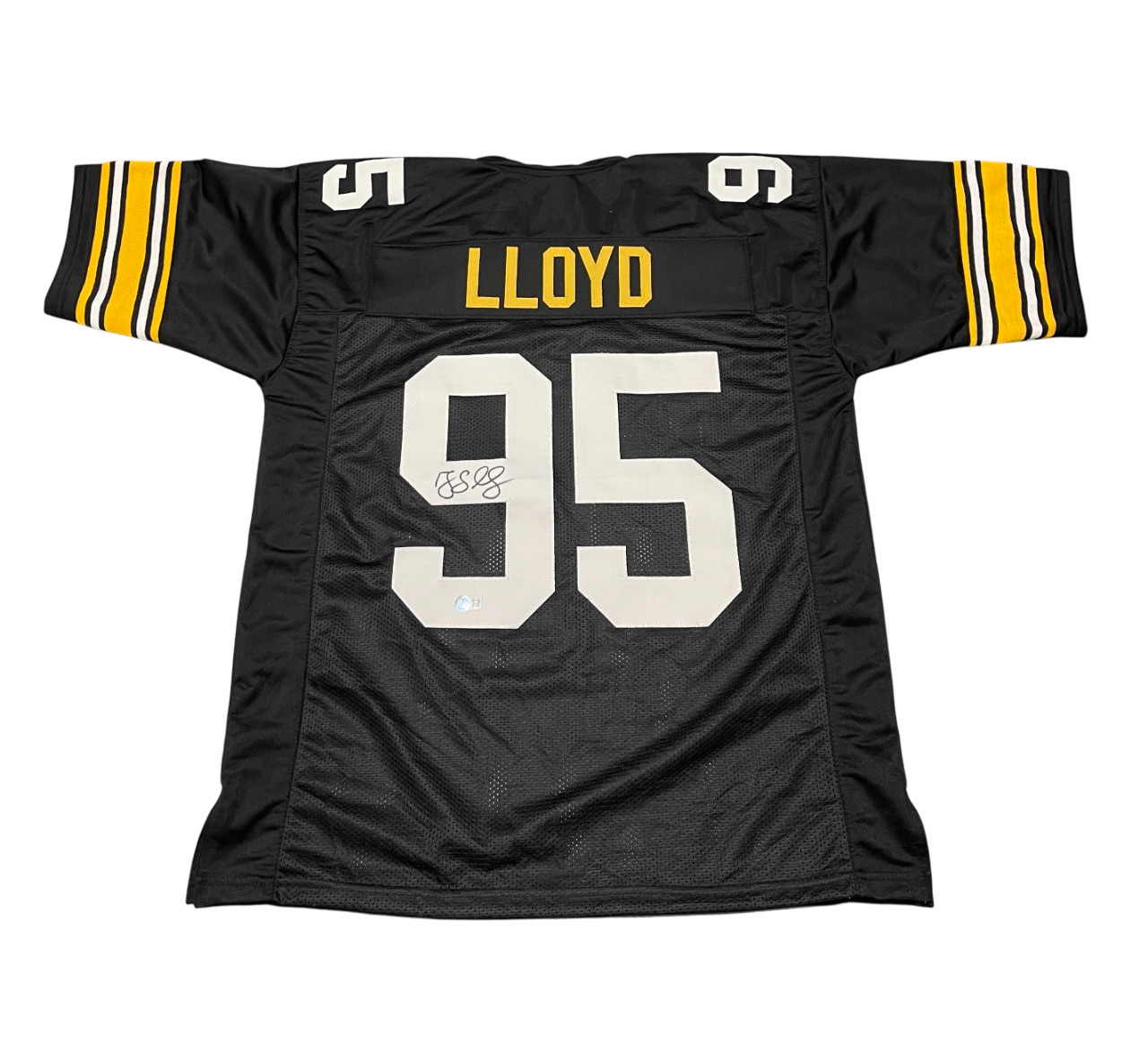 Greg Llyod Signed Auto Pittsburgh Steelers Custom Jersey Beckett Witness BAS COA