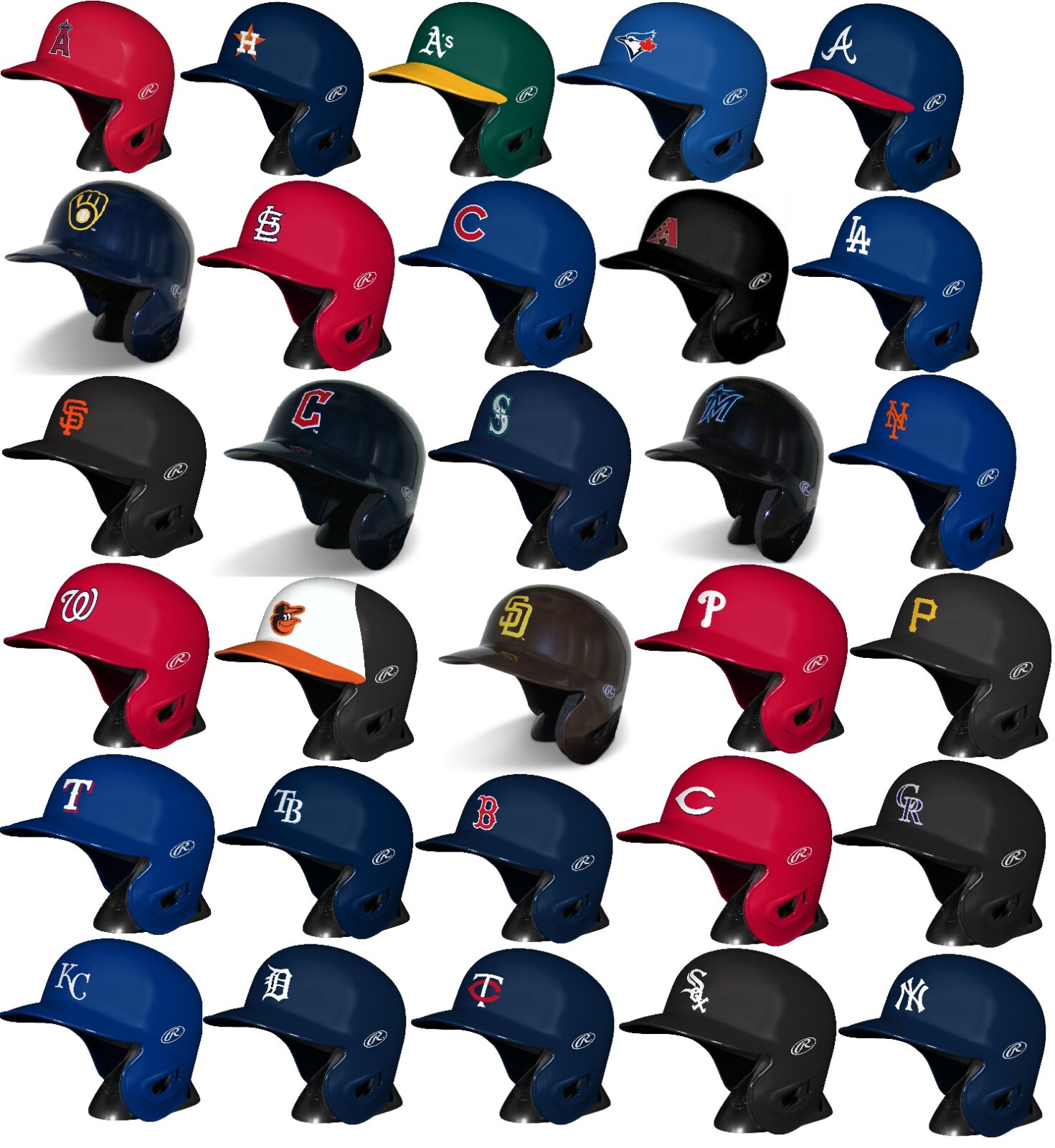 Rawlings Baseball S100 MLB Mini Batters Batting Helmet (PICK YOUR TEAM)