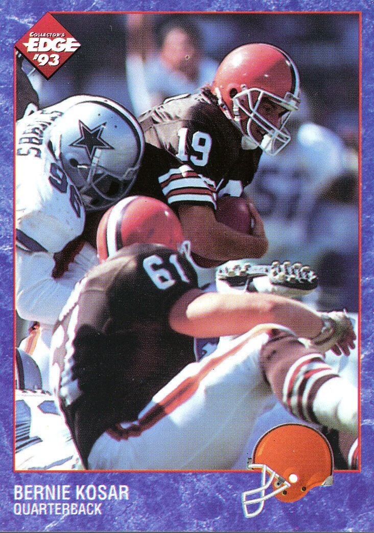 1993 COLLECTOR’S EDGE Bernie Kosar BROWNS Miami HURRICANES