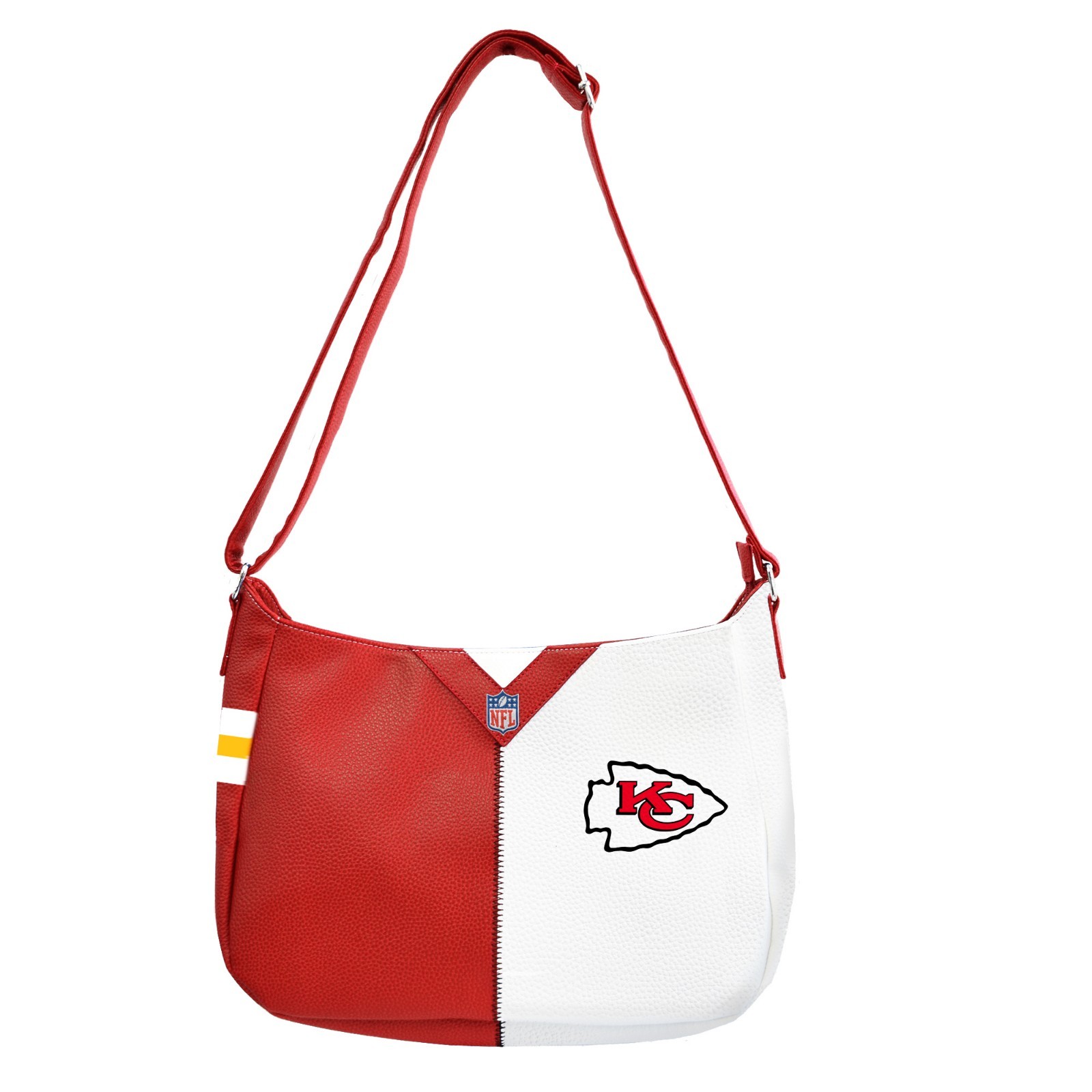 Licensed By Littlearth Kansas City Chiefs Pebble Split Hobo Purse