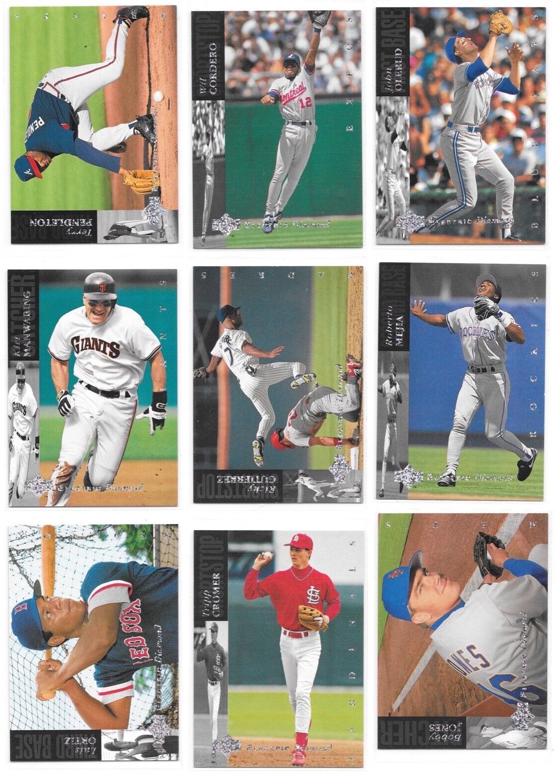 1994 Upper Deck Electric Diamond Baseball Trading Cards Choose #s 15-550 / bx
