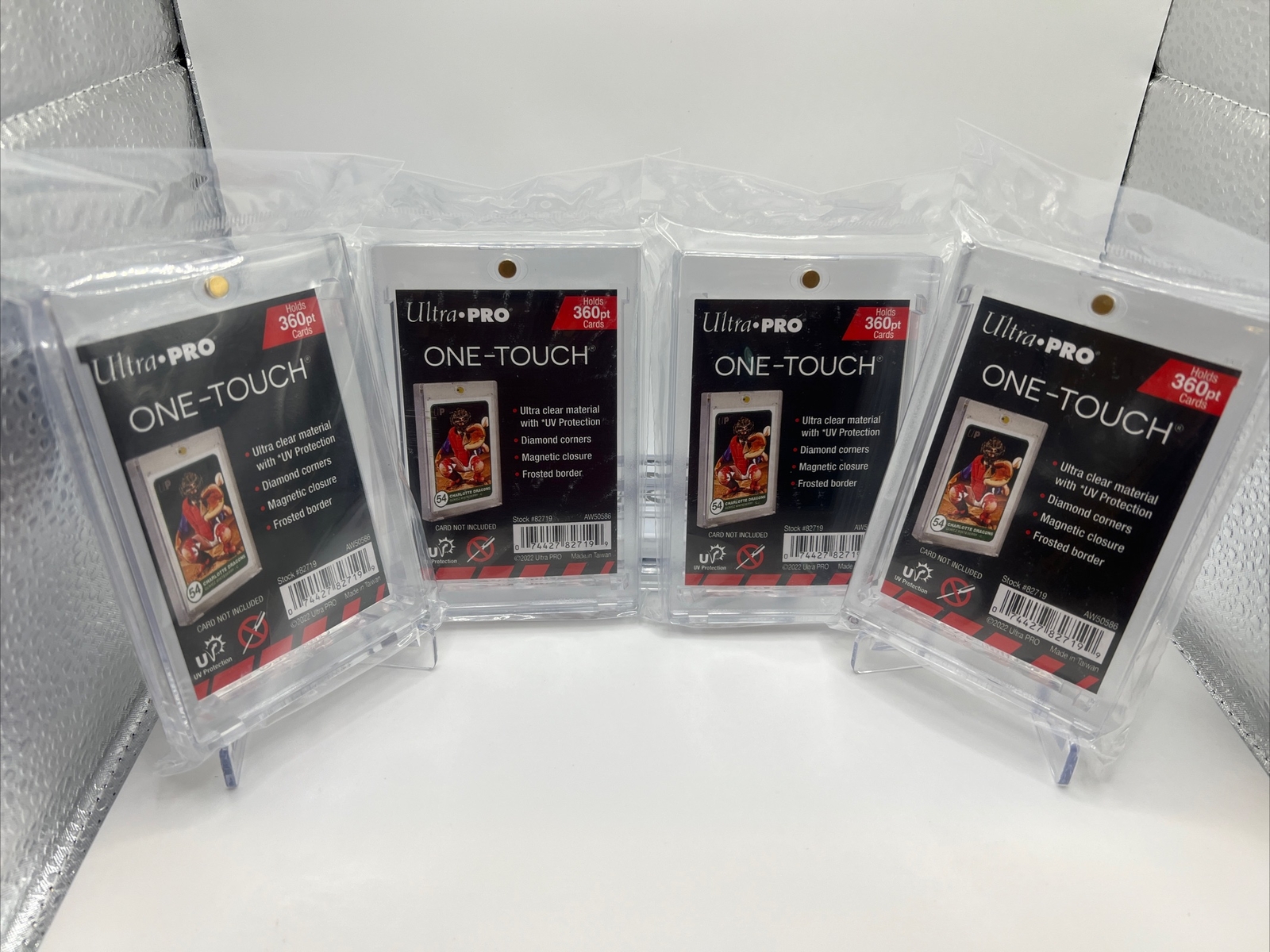 Ultra Pro One-Touch Thick Card 360pt Point Magnetic Card Holder, lot of 4 total