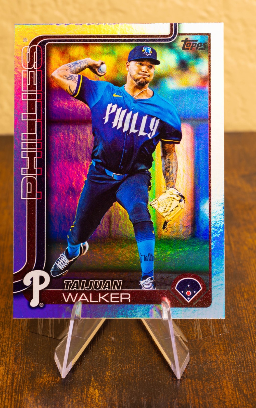 2025 Topps Series 2 | Taijuan Walker | #351 | Rainbow Foilboard