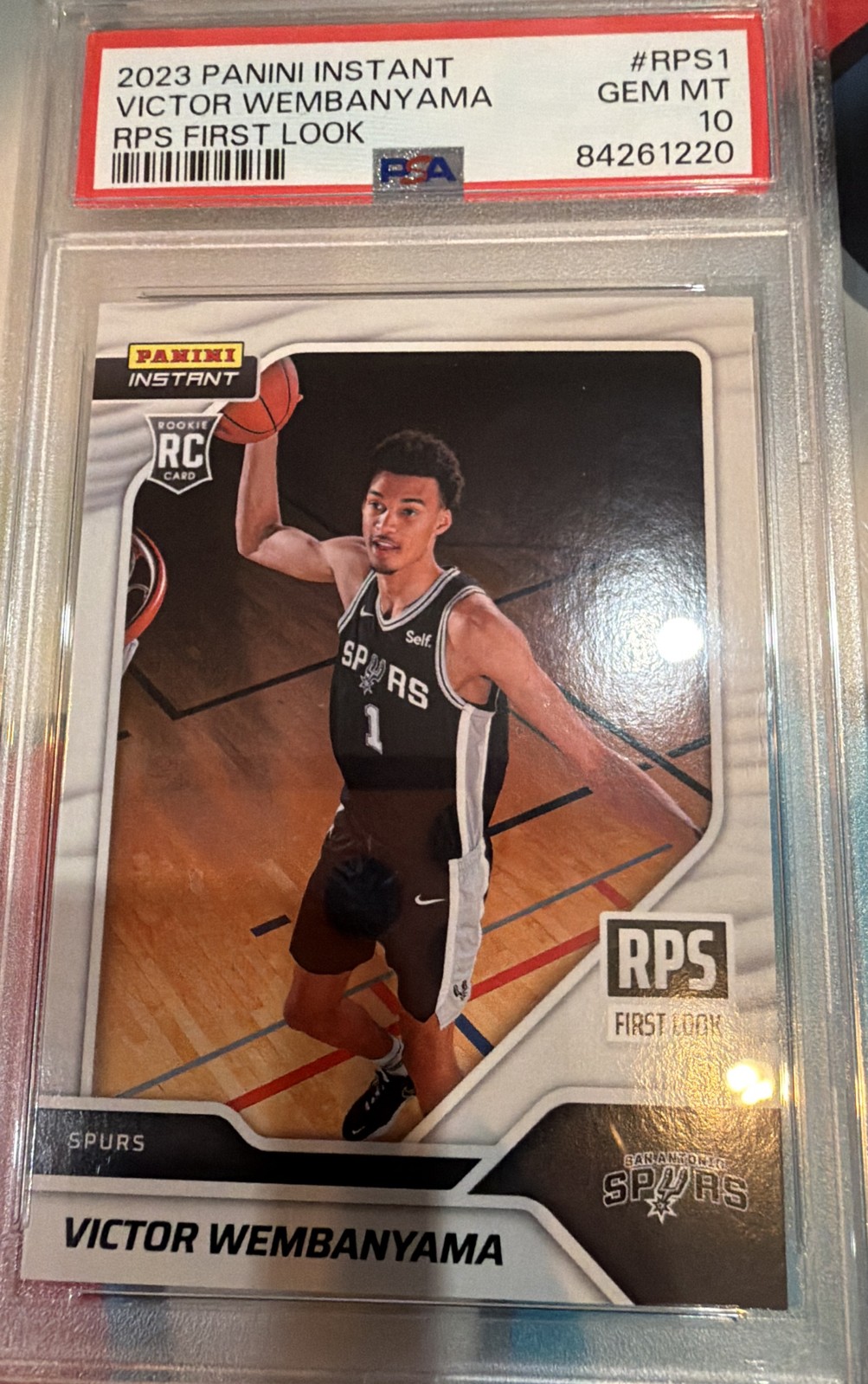 2023 Panini Instant – Rps First Look Victor Wembanyama #RPS-1 /16791 (RC) PSA 10