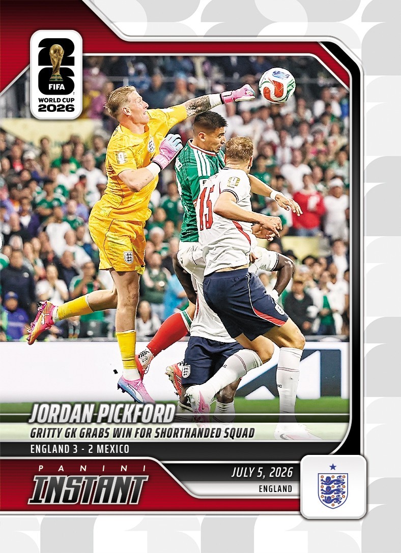 2026 Panini Instant FIFA World Cup #210 Jordan Pickford England PRESALE