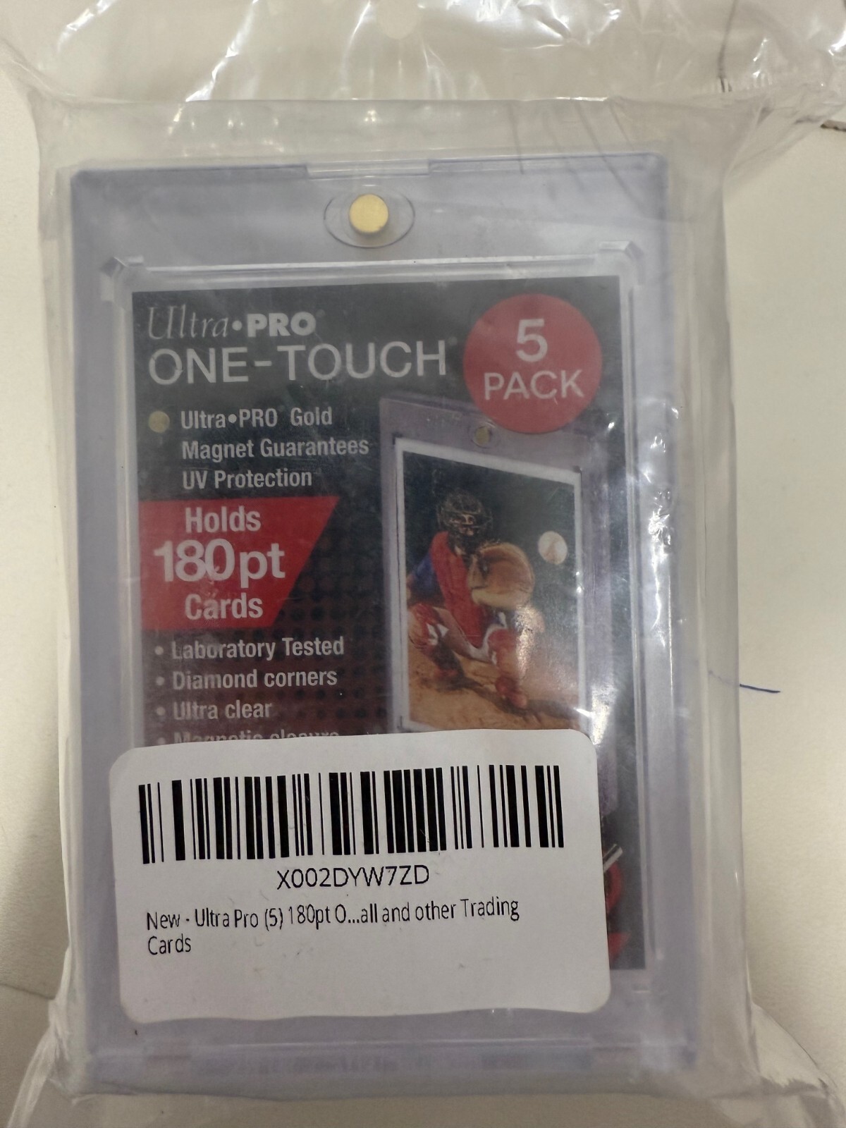 Ultra Pro One-Touch Thick Card 180pt Point Magnetic Card Holder, LOT of 5
