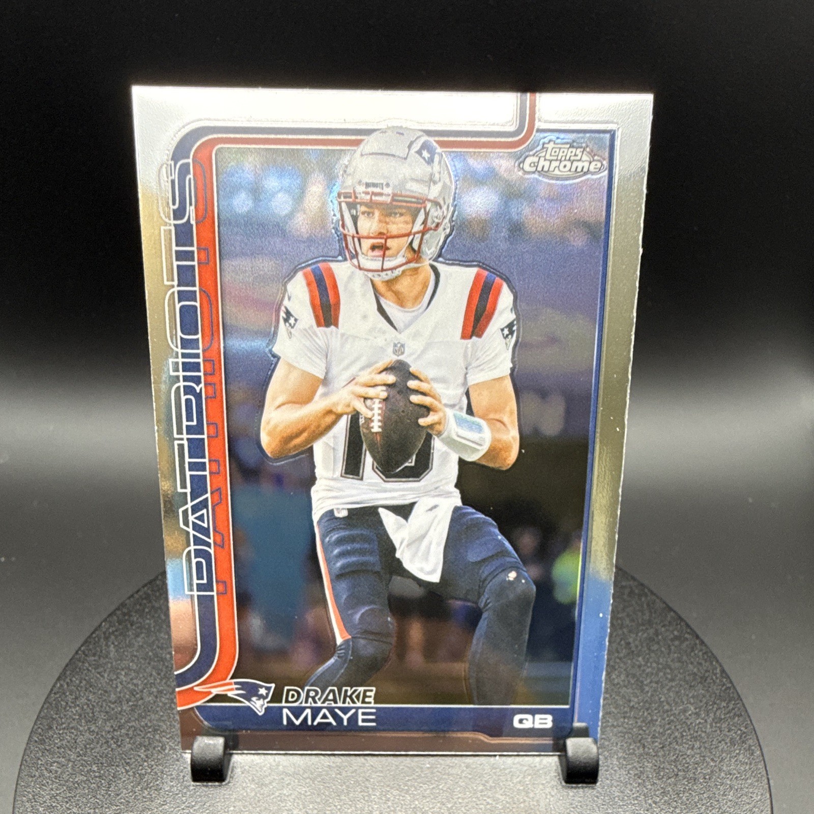 Topps 2025 Chrome Football Drake Maye New England Patriots #207 Rookie
